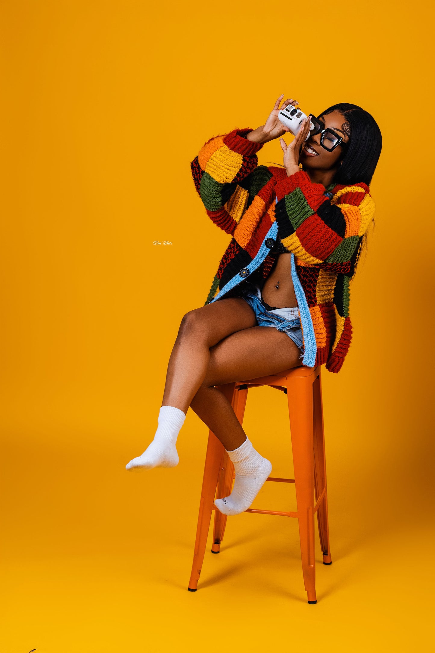 Color Block/ Harry Styles Crochet Cardigan