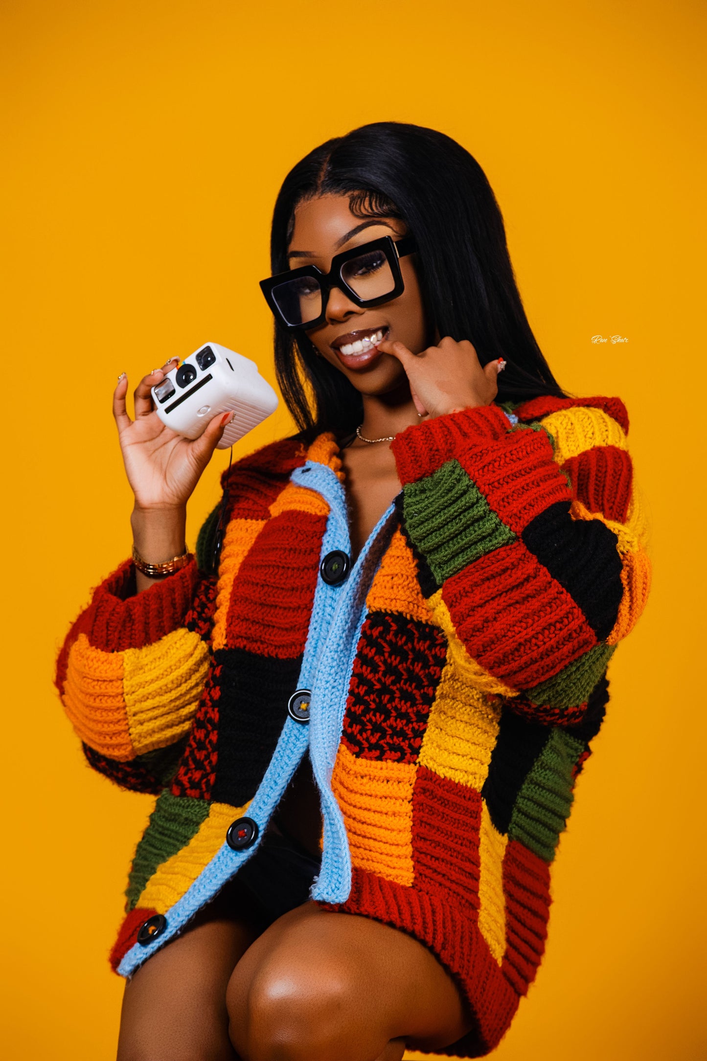 Color Block/ Harry Styles Crochet Cardigan